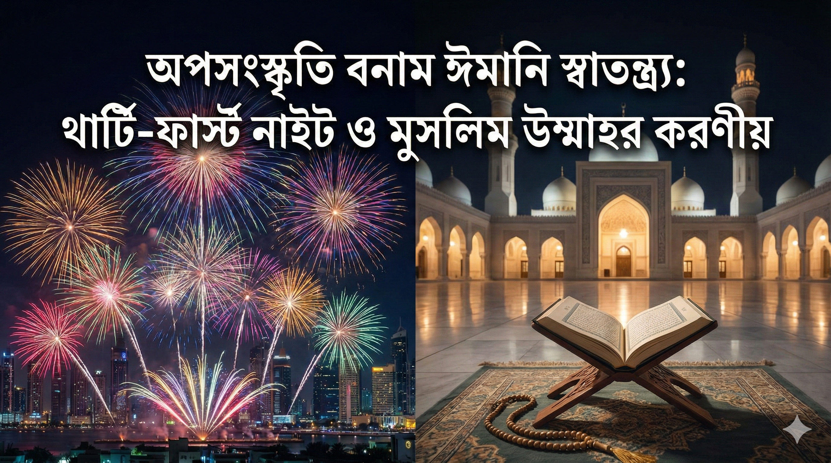 অপসংস্কৃতি বনাম ঈমানি স্বাতন্ত্র্য: থার্টি-ফার্স্ট নাইট ও মুসলিম উম্মাহর করণীয়